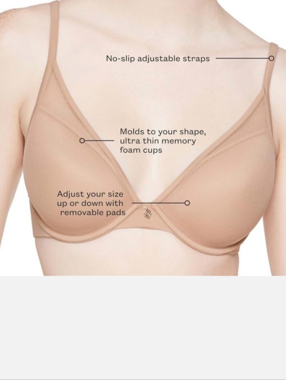 ThirdLove Classic Contour Plunge Bra 32C